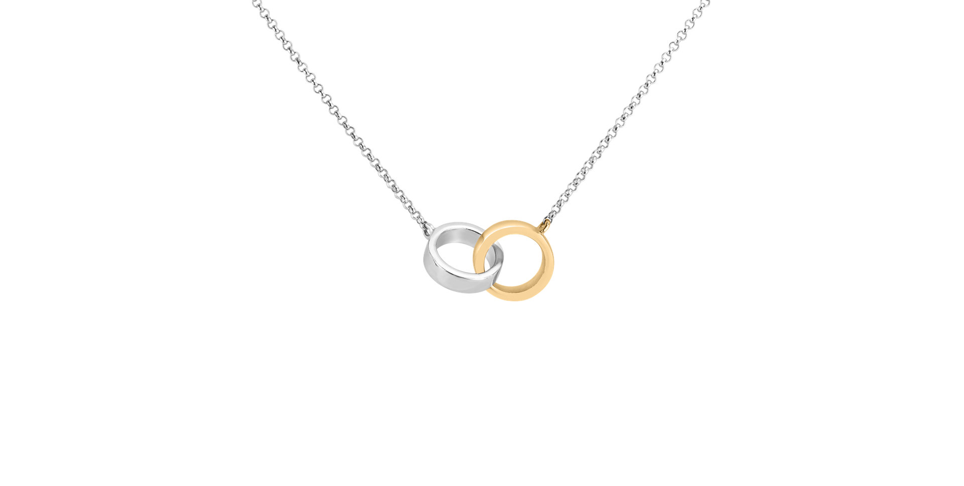 Náhrdelník s diamantom Eternal Circles