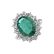 Prsteň so smaragdom a diamantmi Sky Goddess4