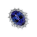 Prsteň s tanzanitom a diamantmi Sky Goddess3