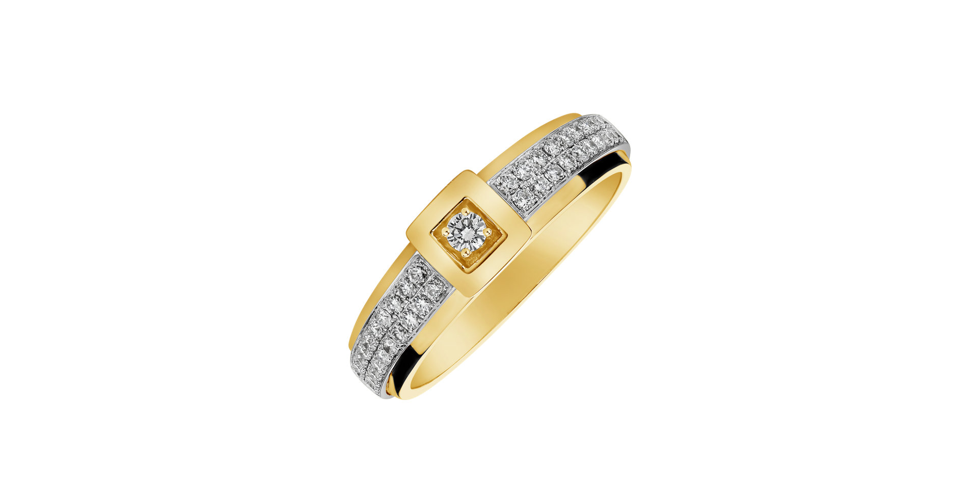 Prsteň s diamantmi Emilijana