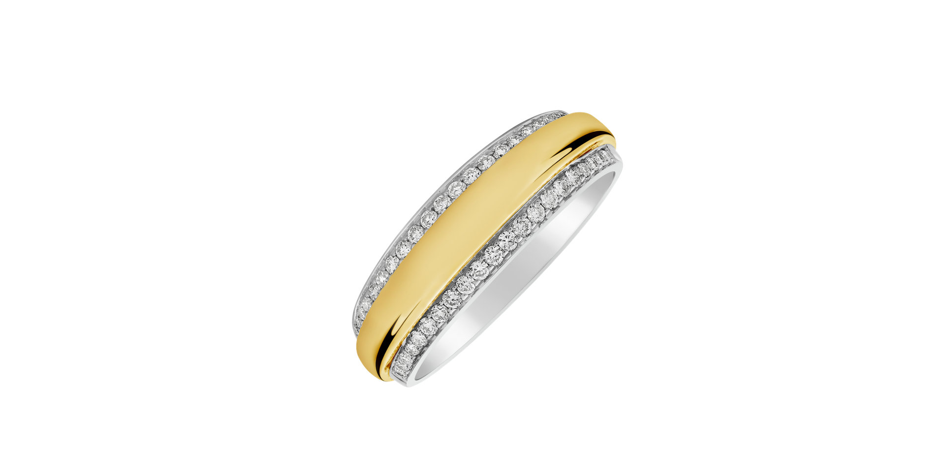 Prsteň s diamantmi Bright Saturn