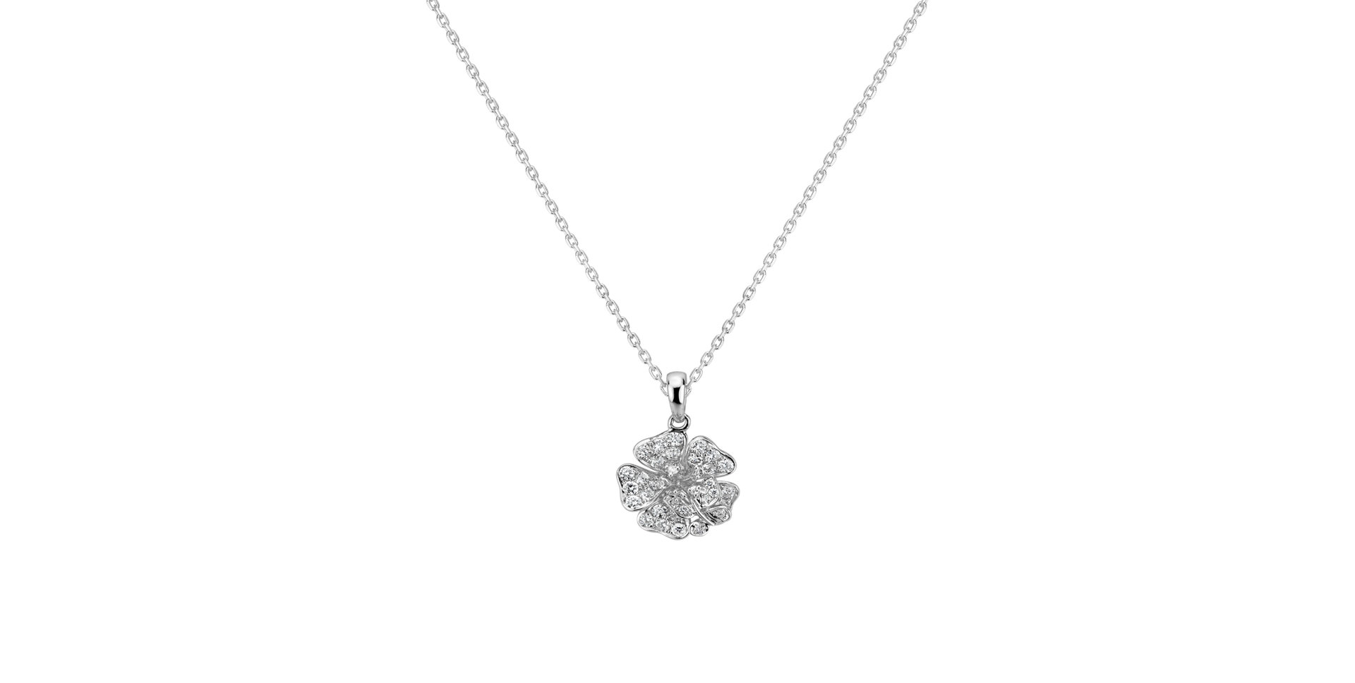 Přívěsok s diamantmi Flower Star