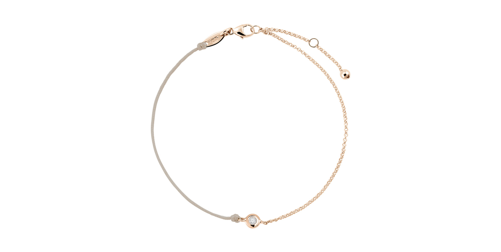 Diamantový náramok so šnúrkou Effect Diamond