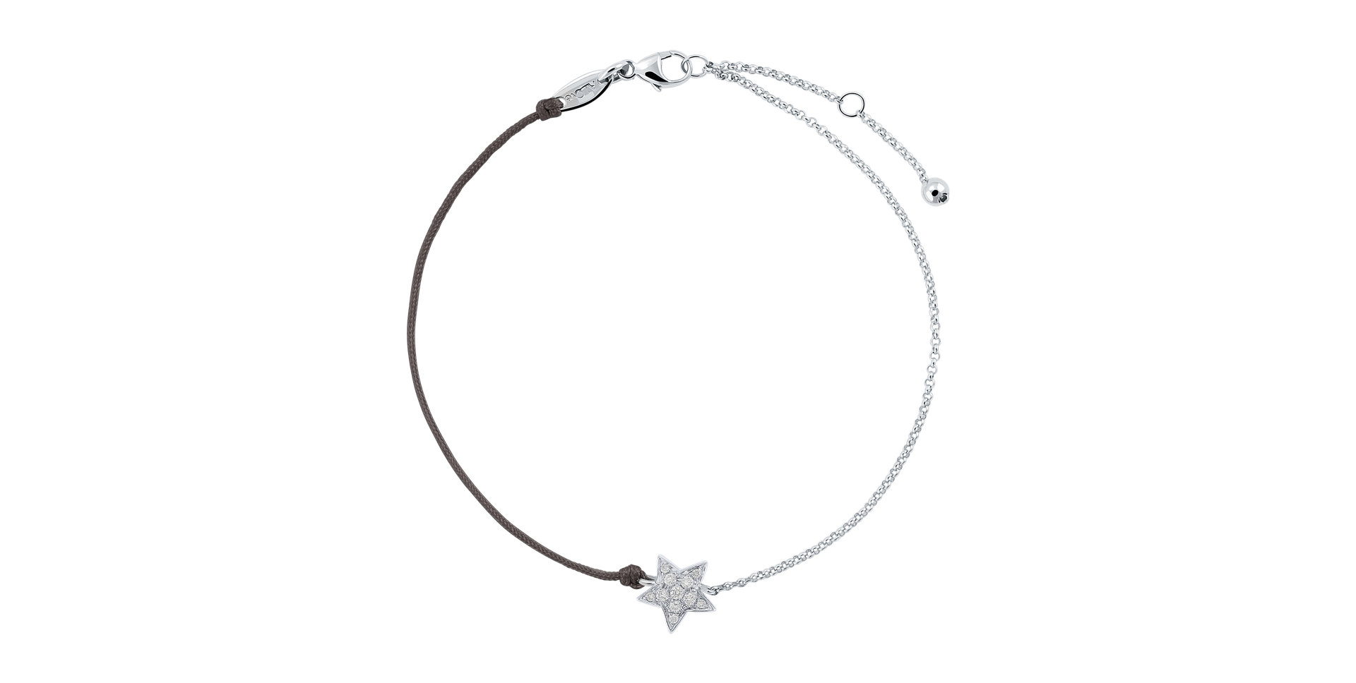 Diamantový náramok so šnúrkou Be a Star