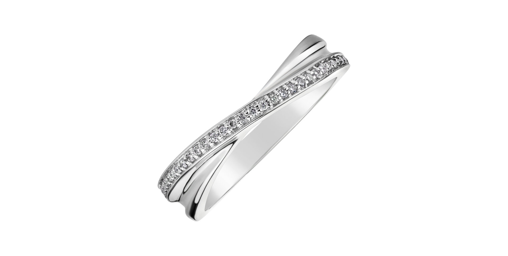 Prsteň s diamantmi Elegant Spark