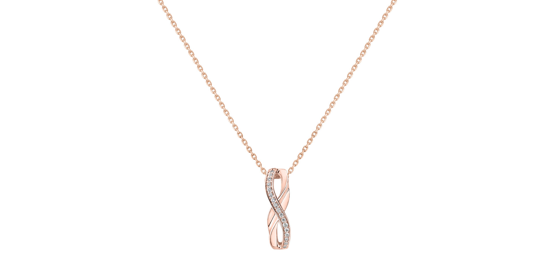 Přívěsok s diamantmi Sparkling Infinity