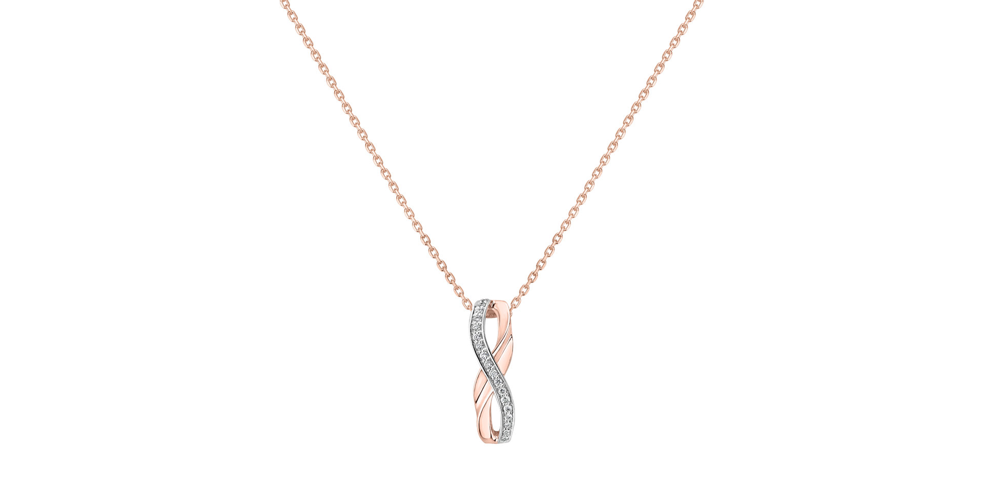 Přívěsok s diamantmi Sparkling Infinity