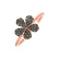 Prsteň s hnedými diamantmi Sun Daisy4