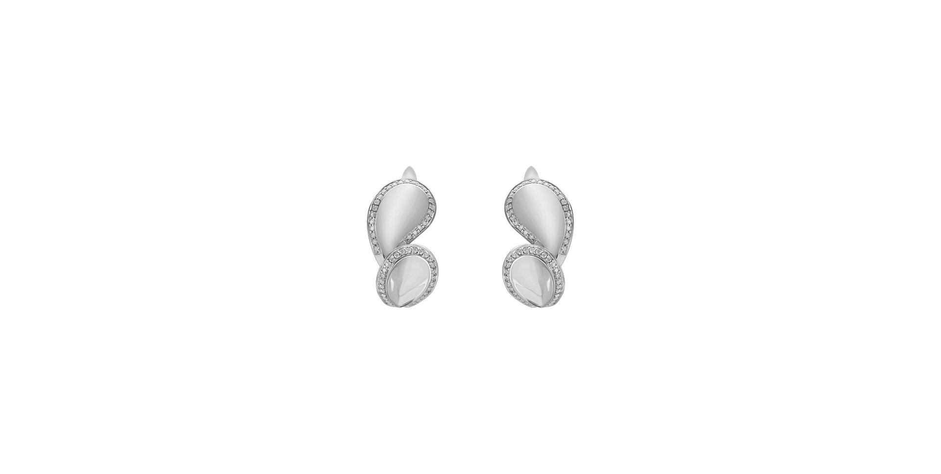 Náušnice s diamantmi Fancy Drops