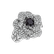 Prsteň s čiernymi a bielymi diamantmi Black Eye4