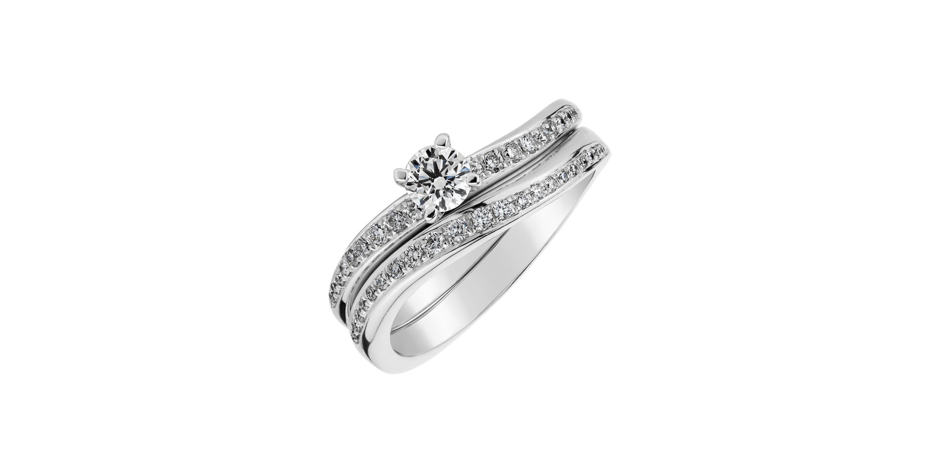 Prsteň s diamantmi Love Glow