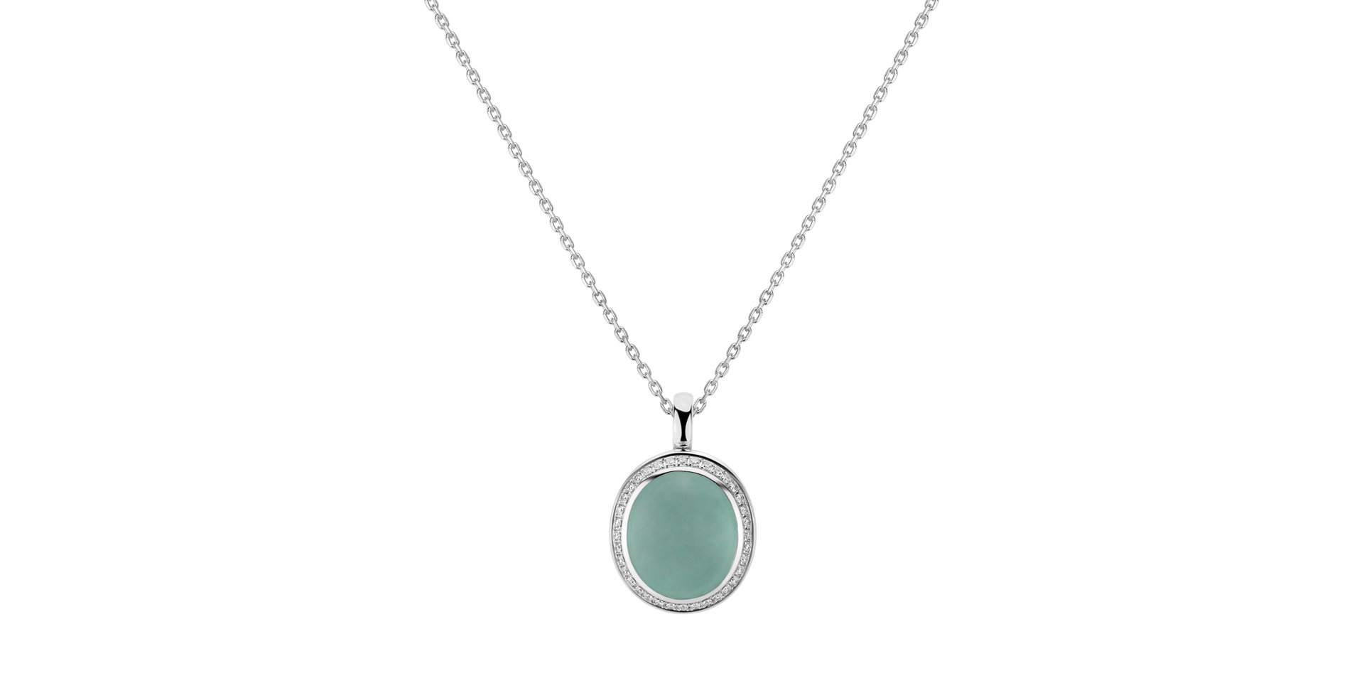 Přívěsok s chalcedonom a diamantmi Princess Oceanela