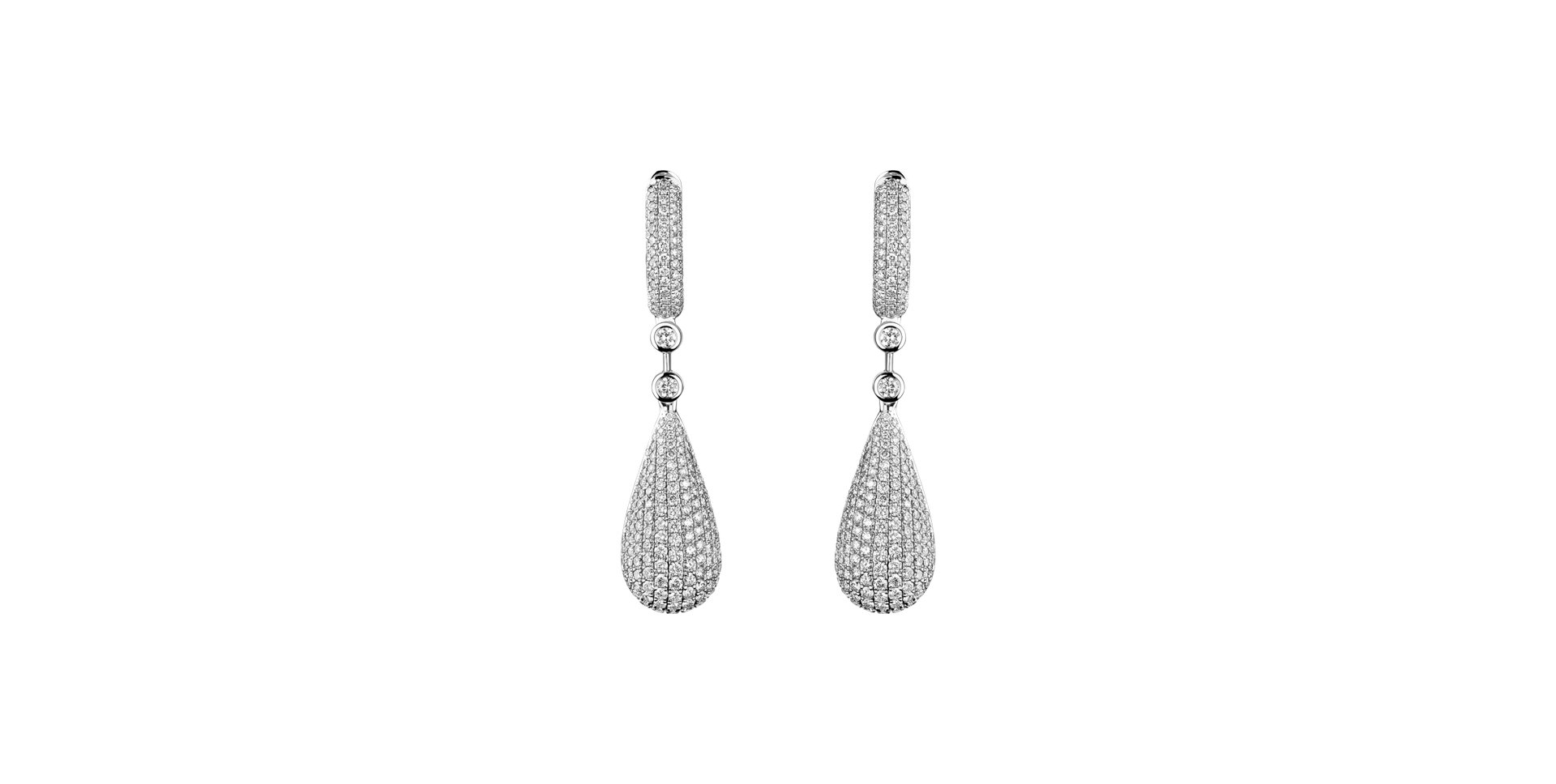 Náušnice s diamantmi Festive Drops
