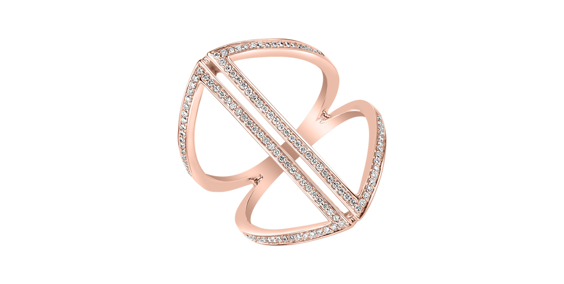 Prsteň s diamantmi Tinted Aura