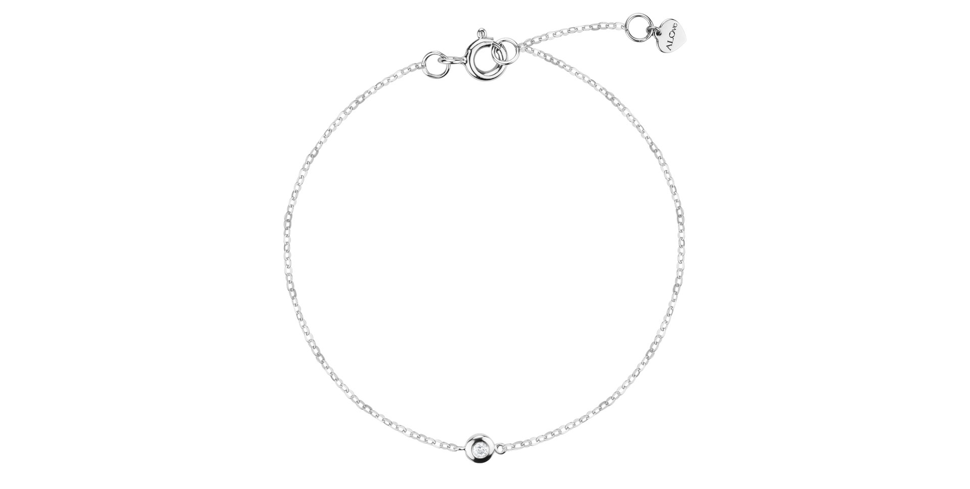 Náramok s diamantom Lovely Drop