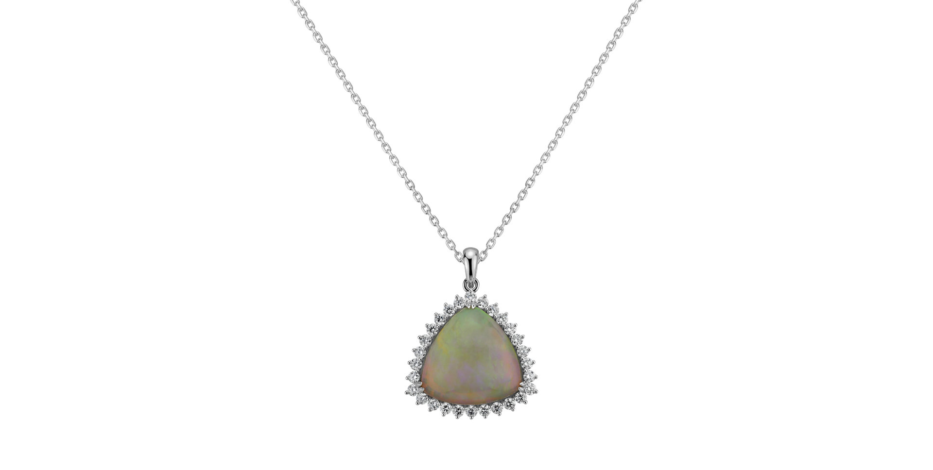 Přívěsok s opálom a diamantmi Royal Opal