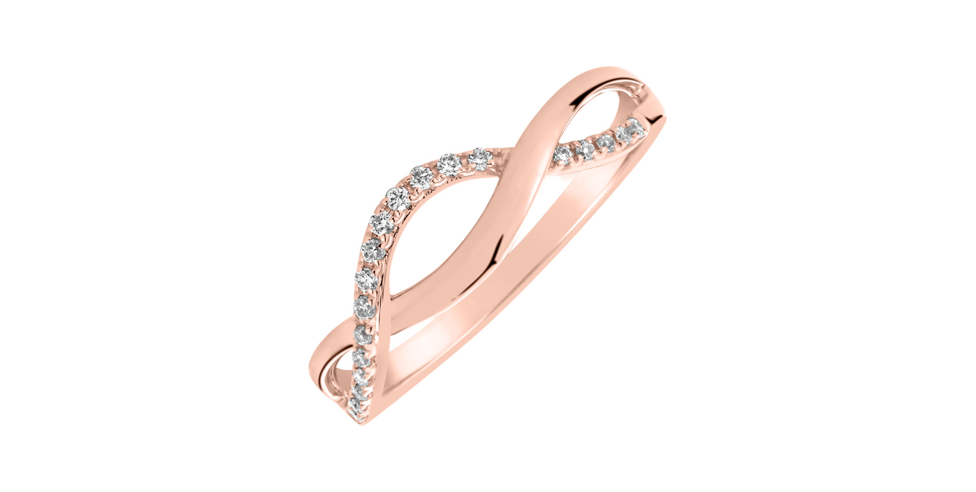 Prsteň s diamantmi Lucid Elegance