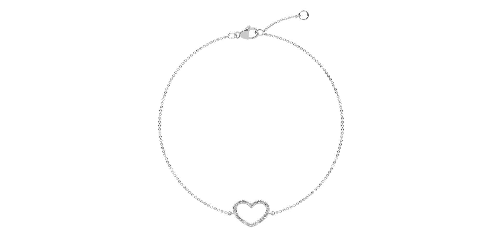 Náramok s diamantmi Heart