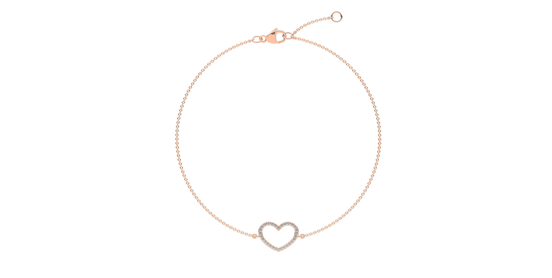 Náramok s diamantmi Heart