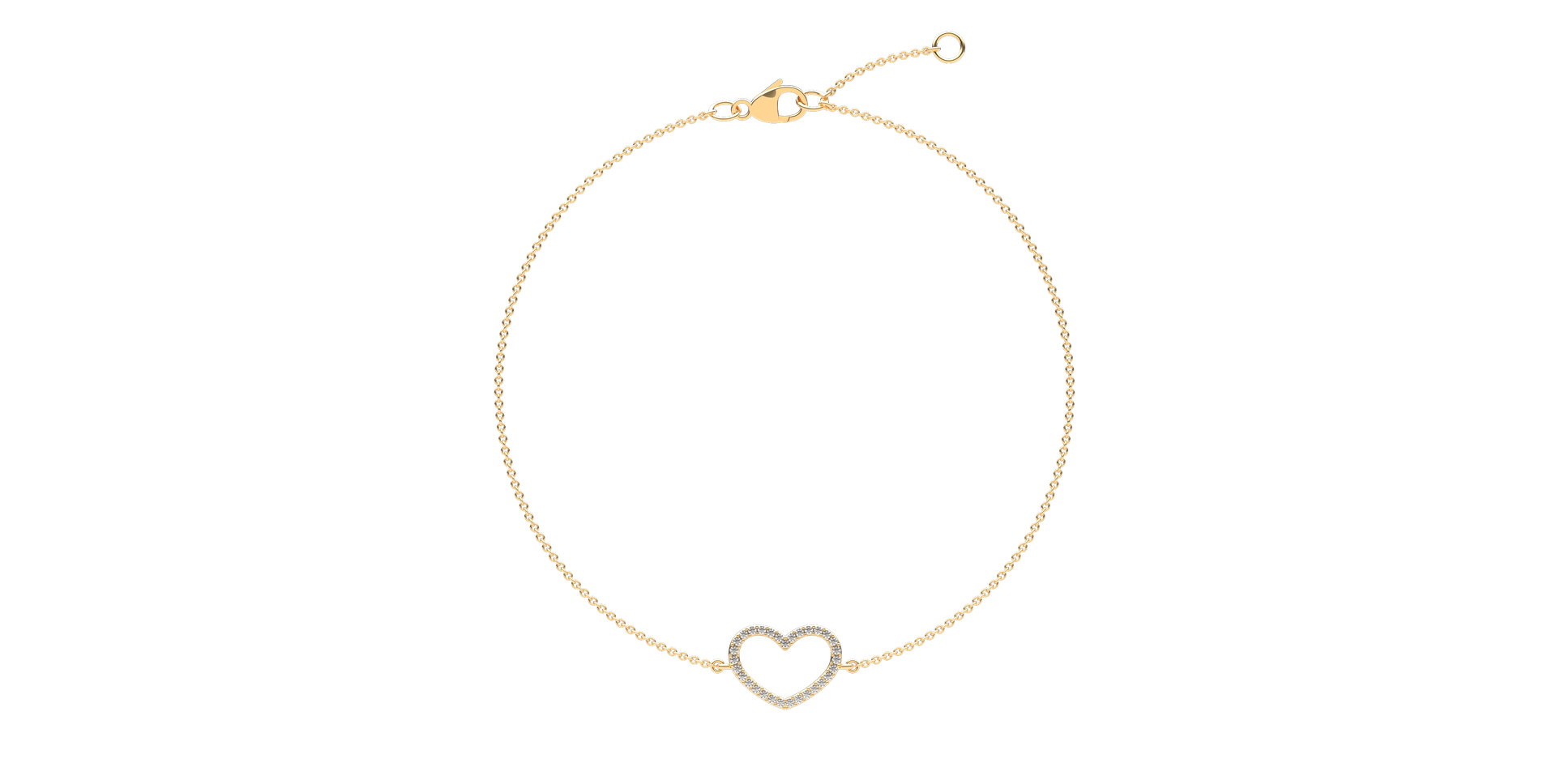 Náramok s diamantmi Heart