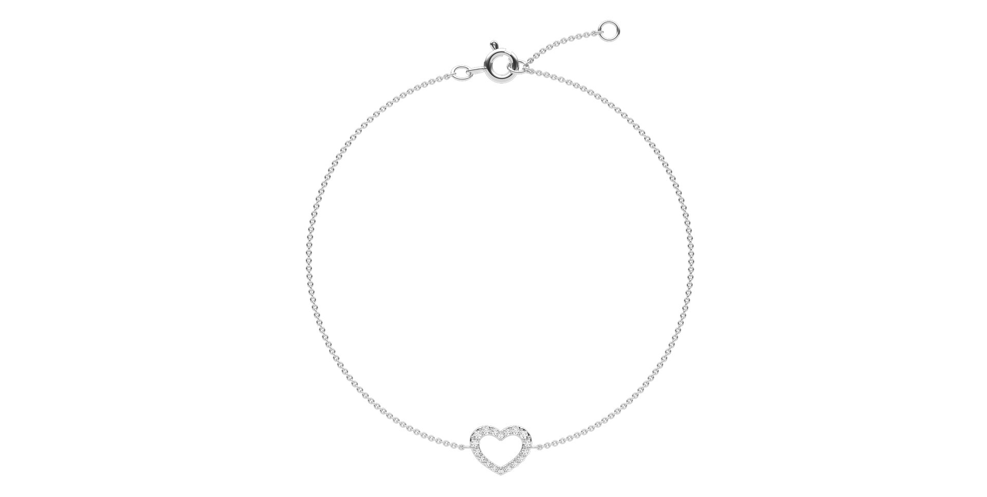 Náramok s diamantmi Heart