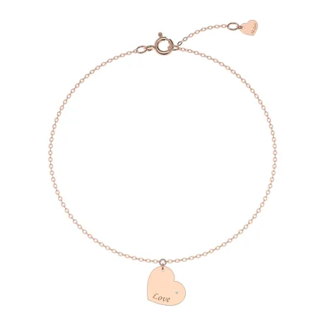 Náramok s diamantom Amour Heart