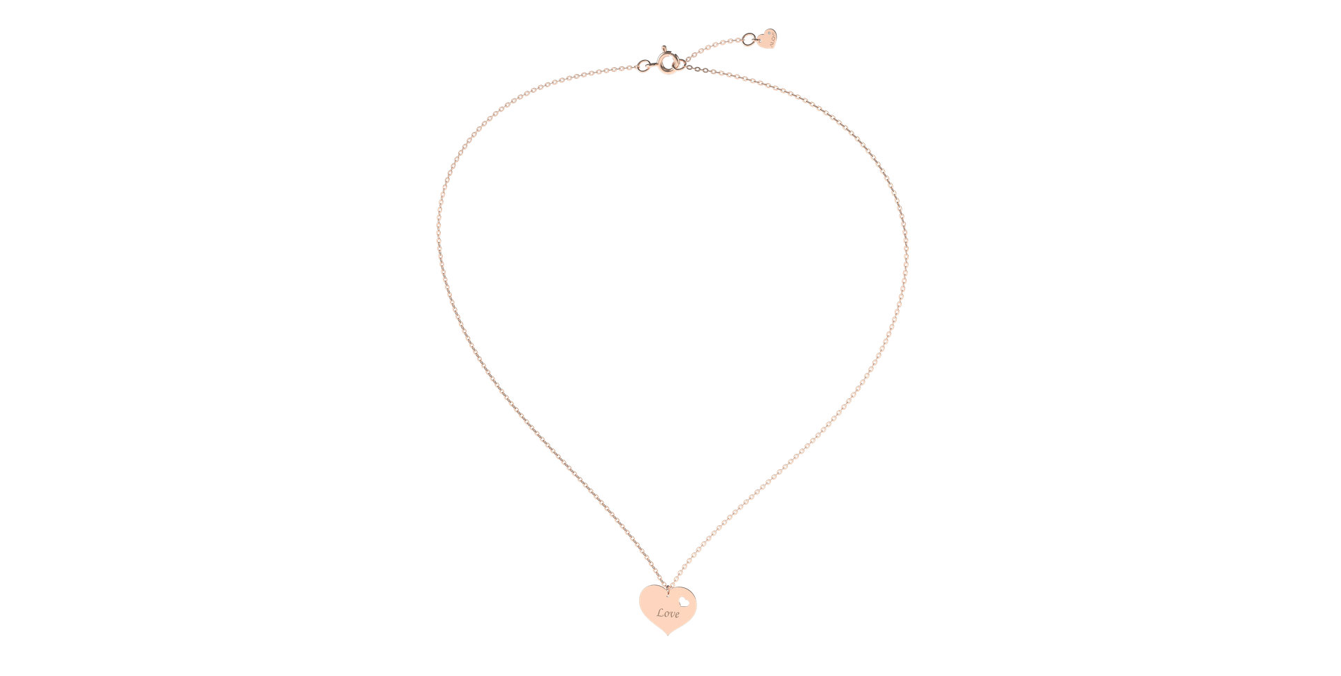 Náhrdelník s diamantom Double Love