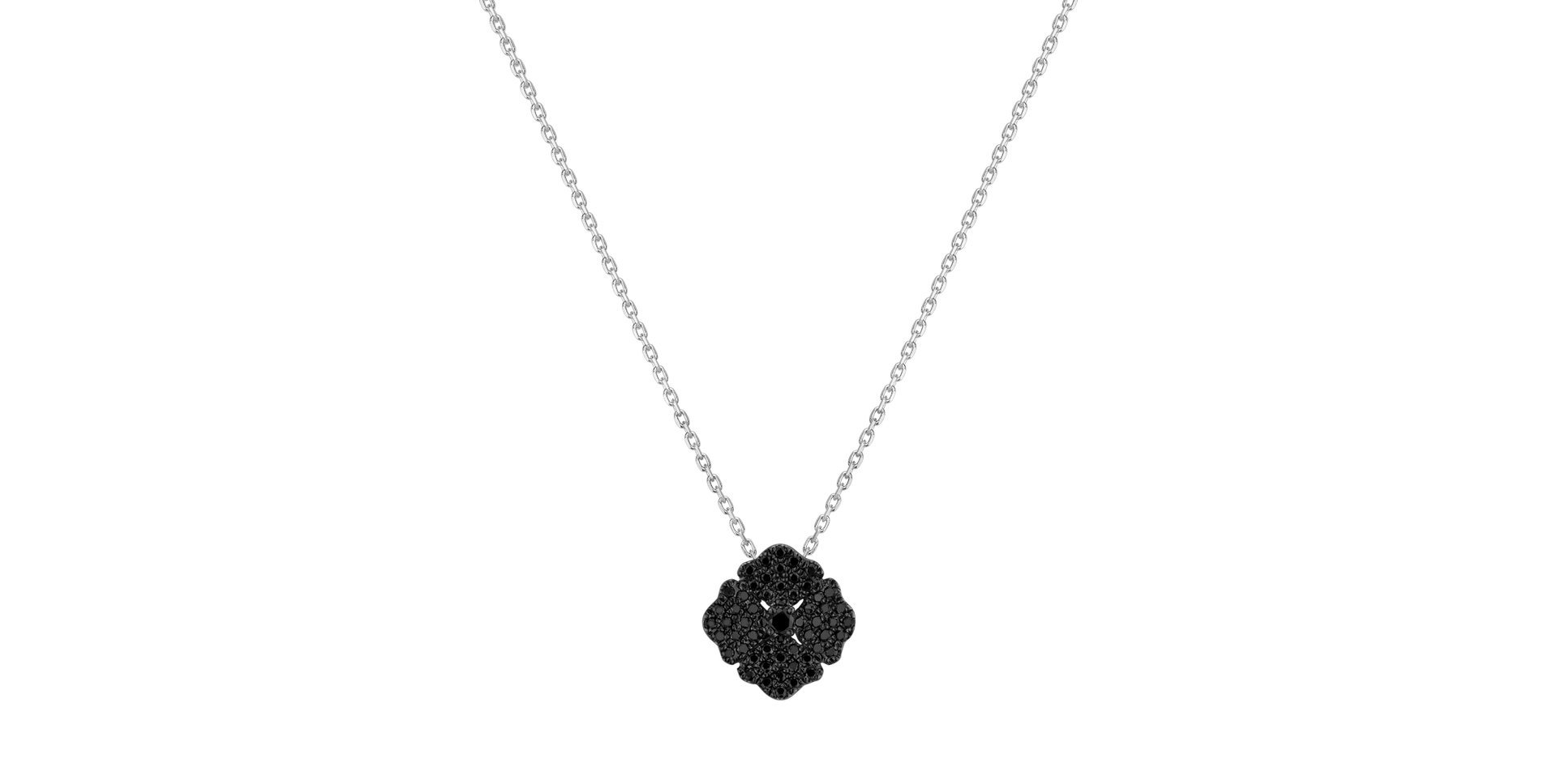 Přívěsok s čiernymi diamantmi Diamond Bouquet