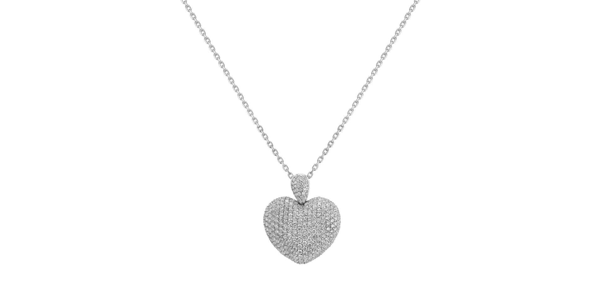 Přívěsok s diamantmi Heart Brilliance