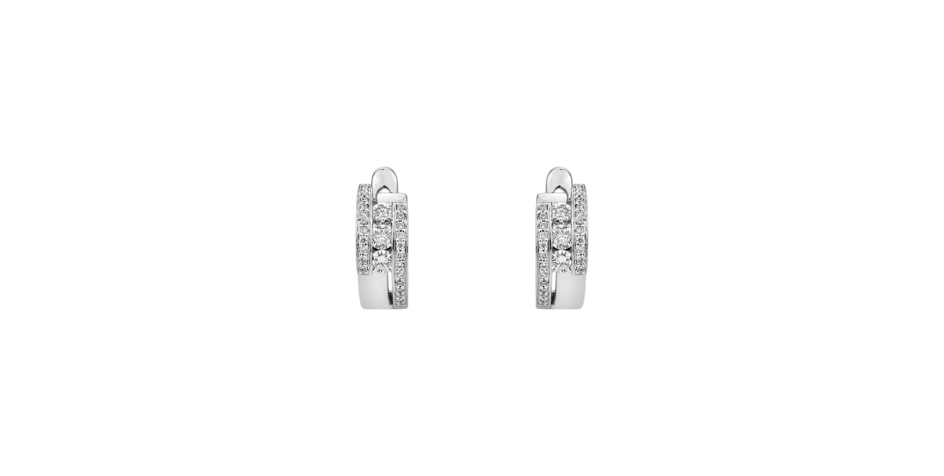 Náušnice s diamantmi Galaxy Secret