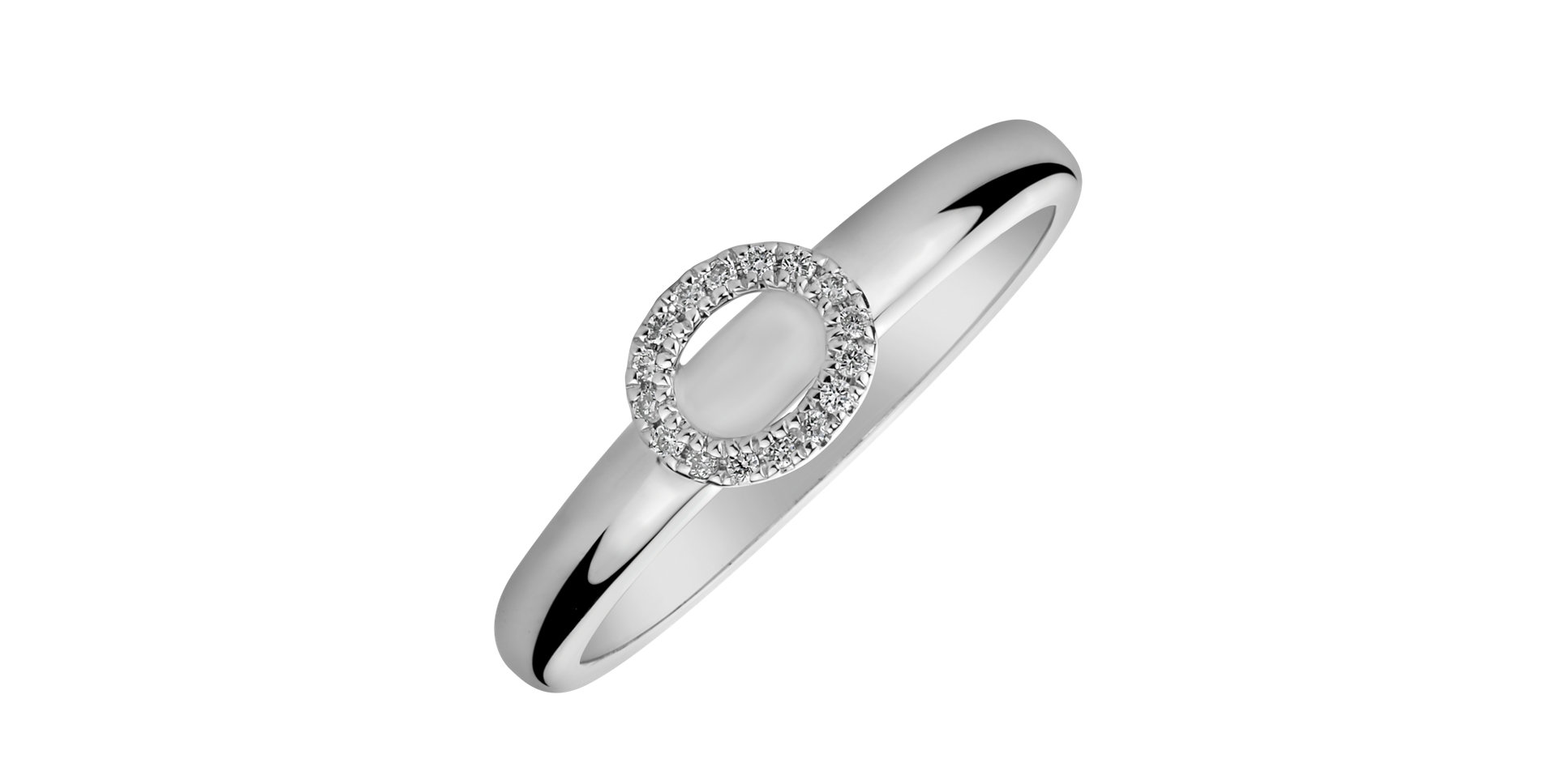 Prsteň s diamantmi Simply Circle