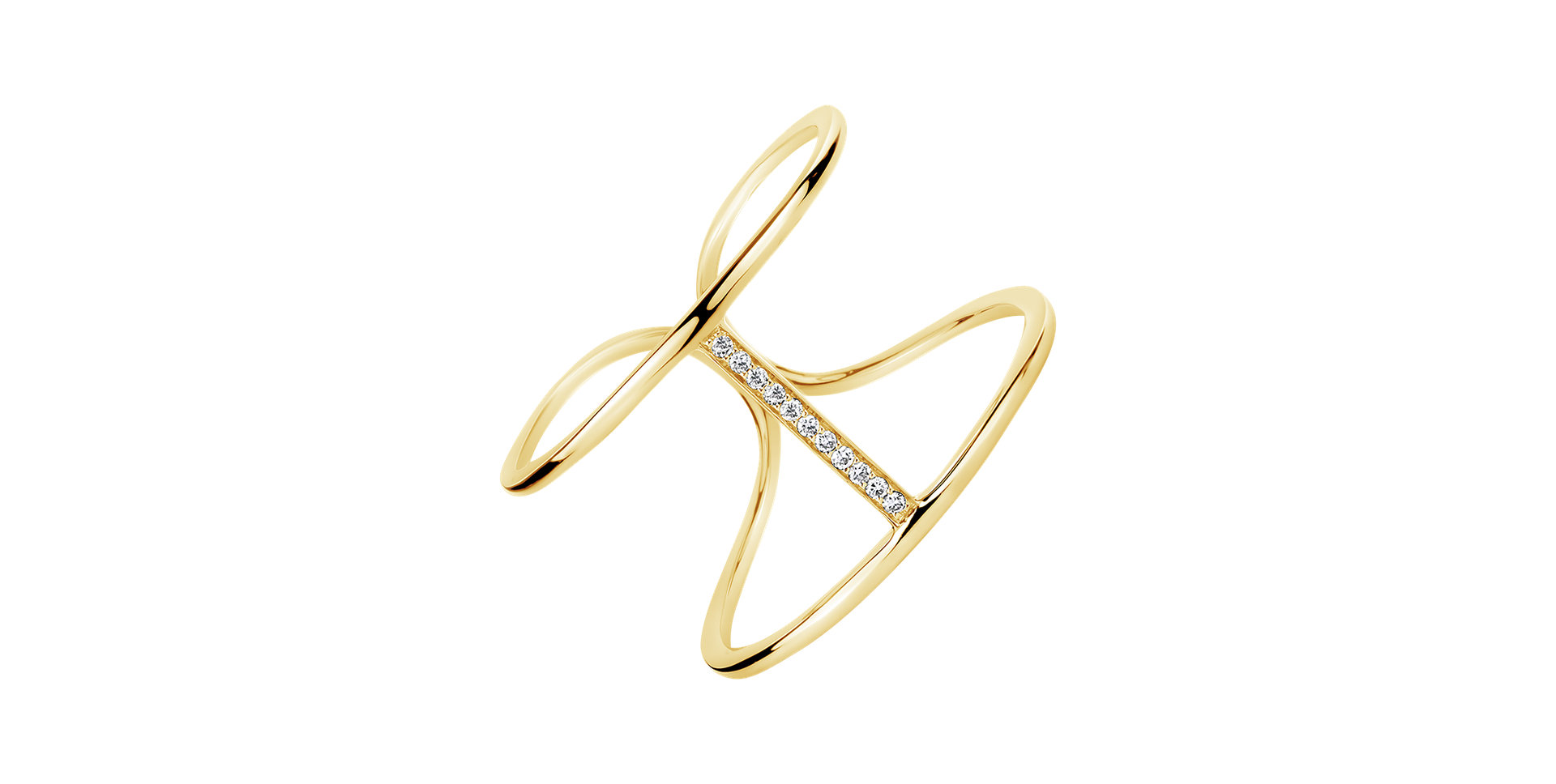 Prsteň s diamantmi Simply Luxury