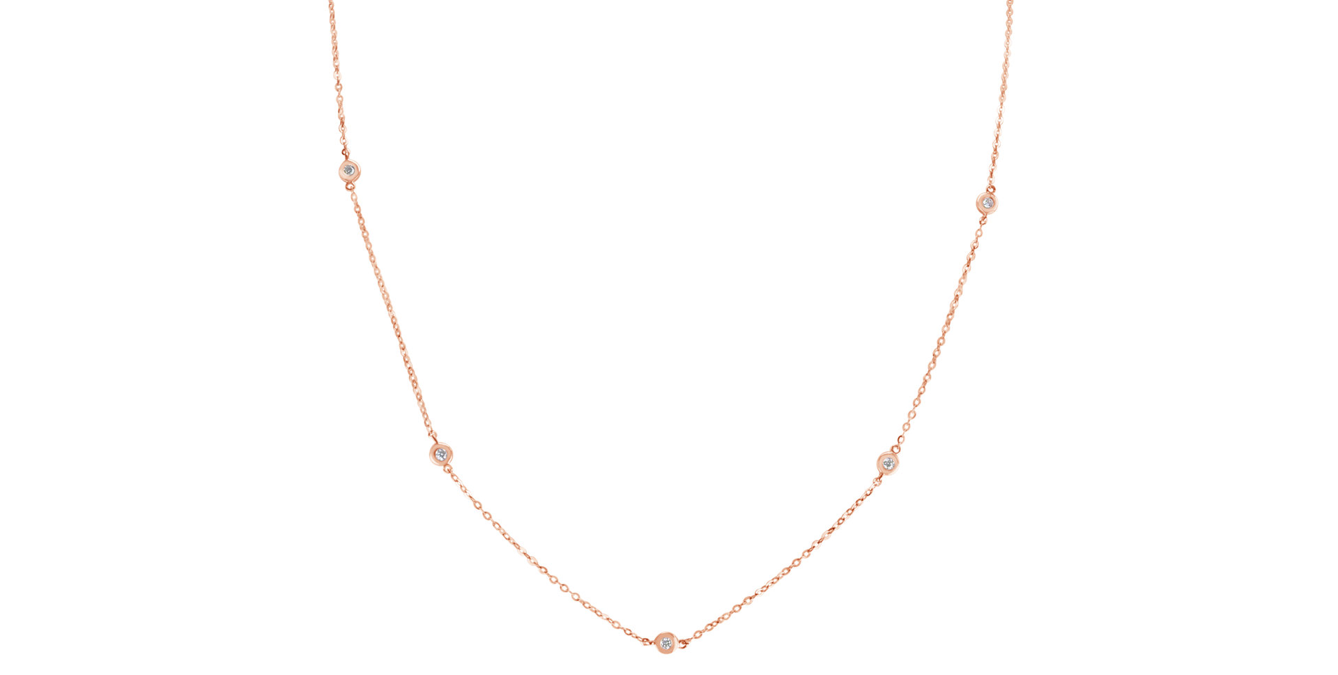 Náhrdelník s diamantmi Dots
