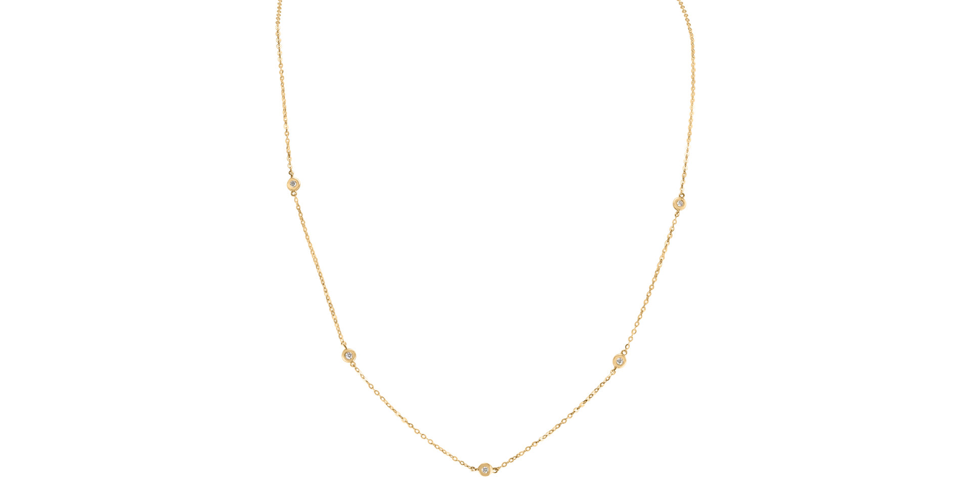 Náhrdelník s diamantmi Dots