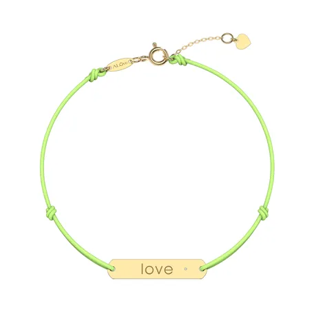 Diamantový náramok so šnúrkou Amour Love
