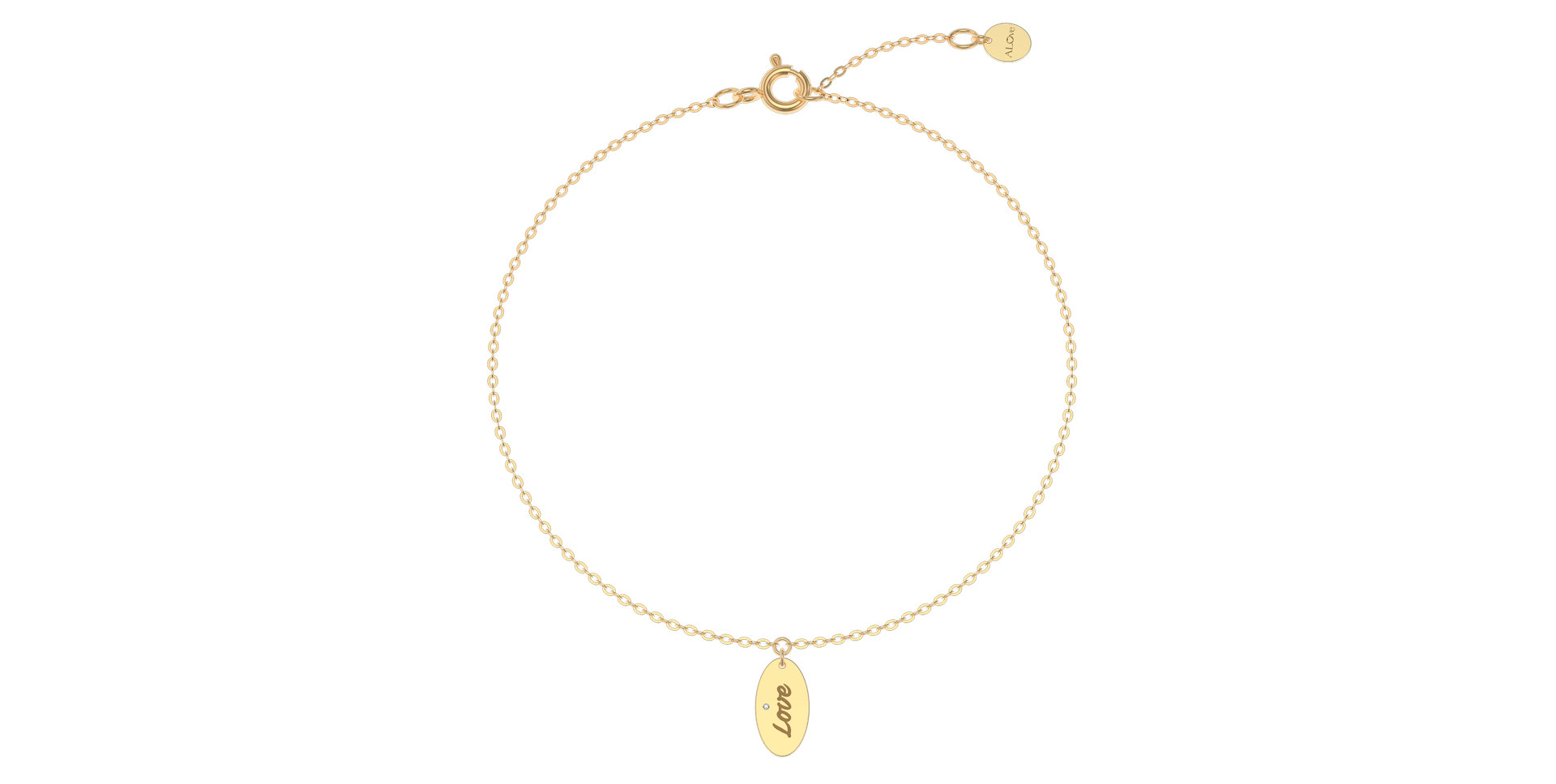 Náramok s diamantom Love Amour Message