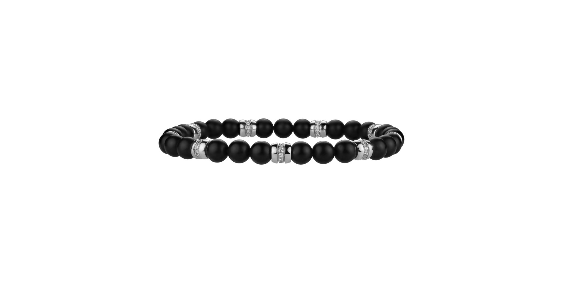 Náramok s diamantmi a achátmi Neverending Style