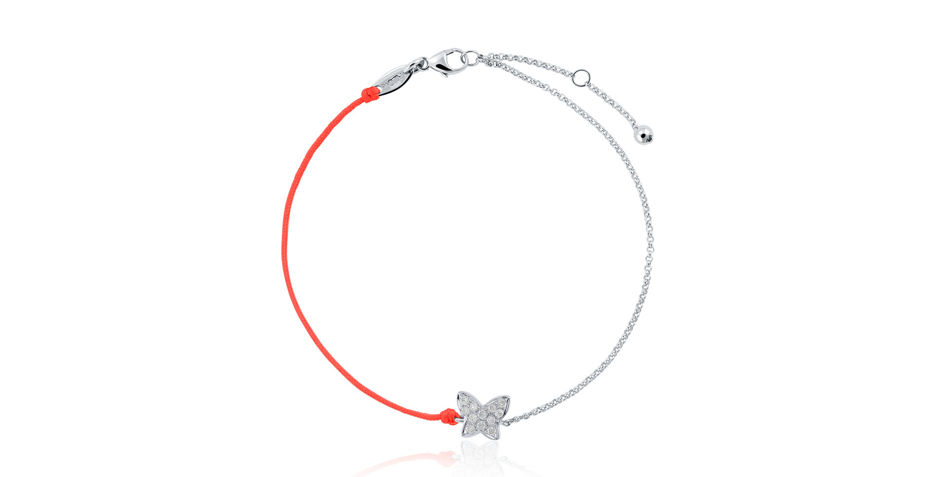 Diamantový náramok so šnúrkou Diamond Butterfly