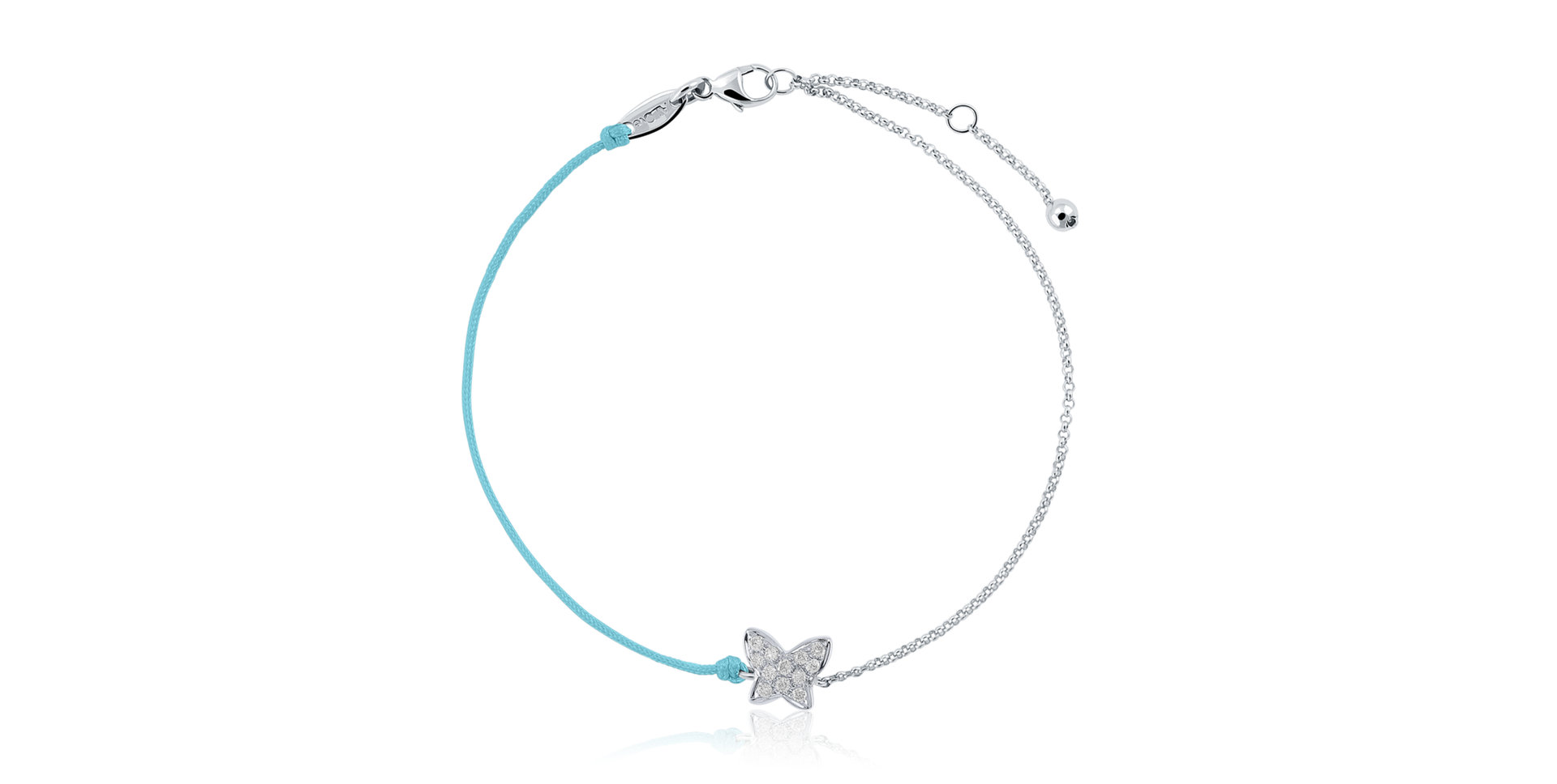 Diamantový náramok so šnúrkou Diamond Butterfly