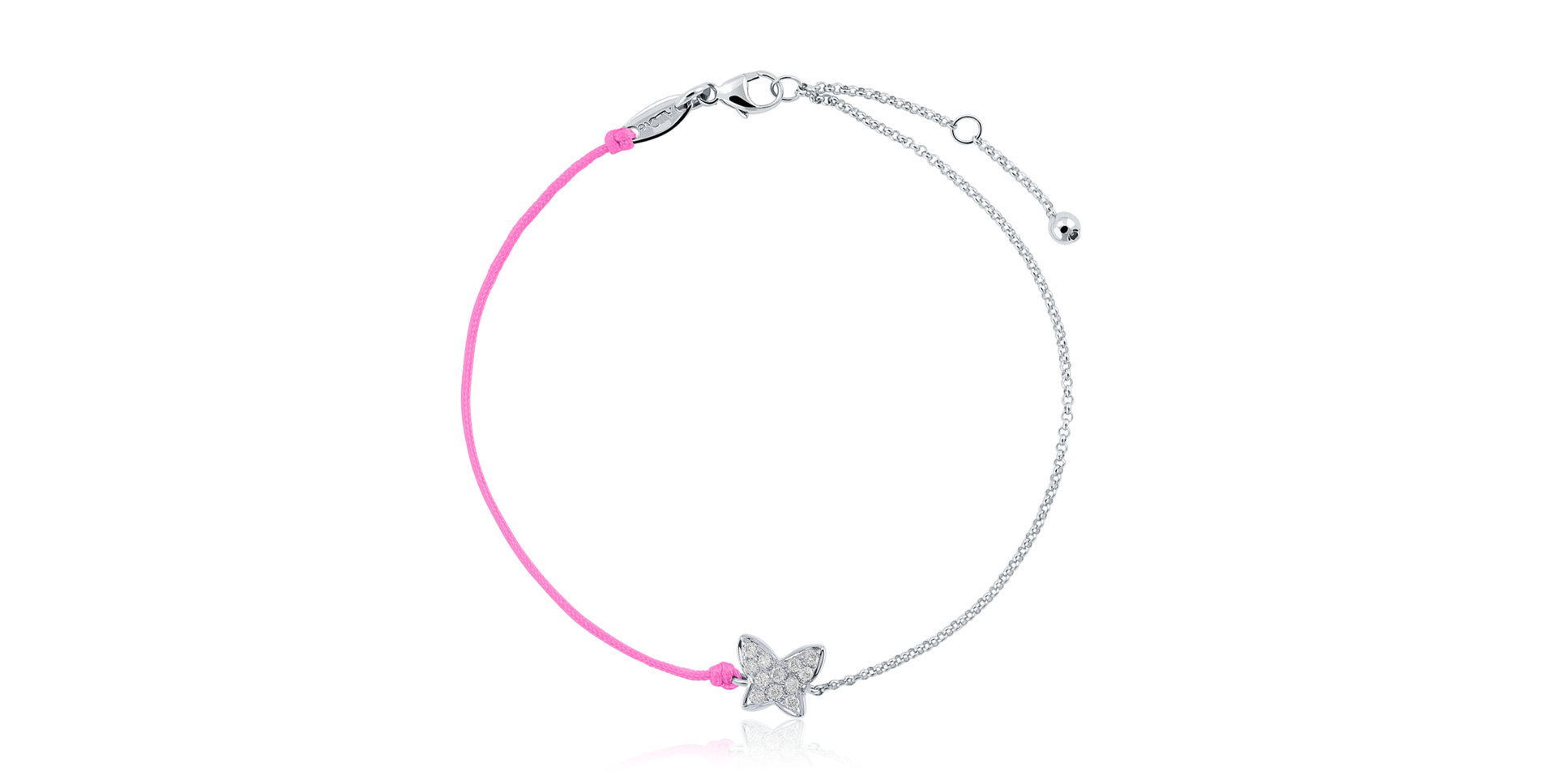 Diamantový náramok so šnúrkou Diamond Butterfly