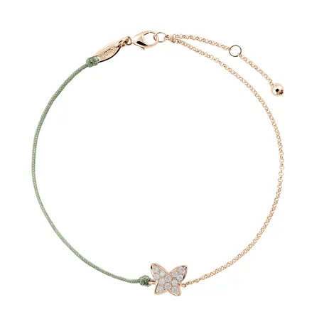 Diamantový náramok so šnúrkou Diamond Butterfly