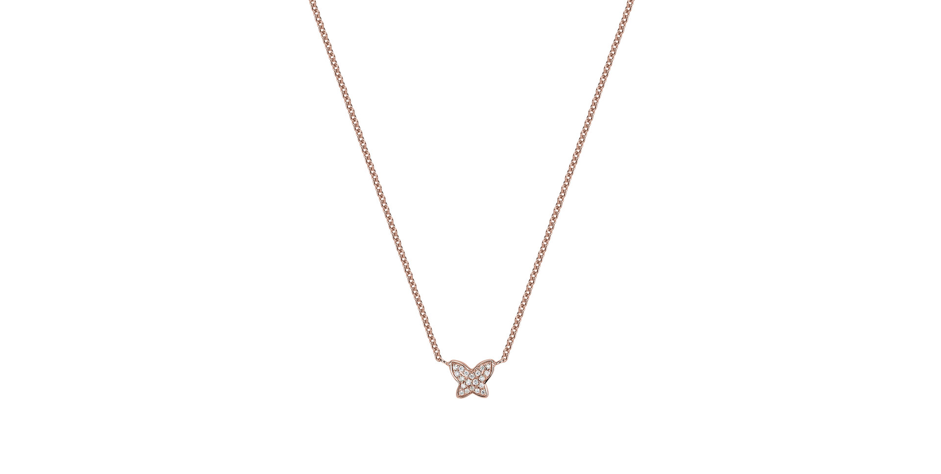 Náhrdelník s diamantmi Magic Butterfly