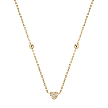 Náhrdelník s diamantmi Tender Heart