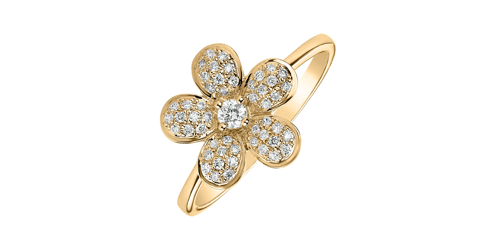 Prsteň s diamantmi Morning Flower