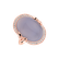 Prsteň s chalcedonom a diamantmi Lilac Shade3