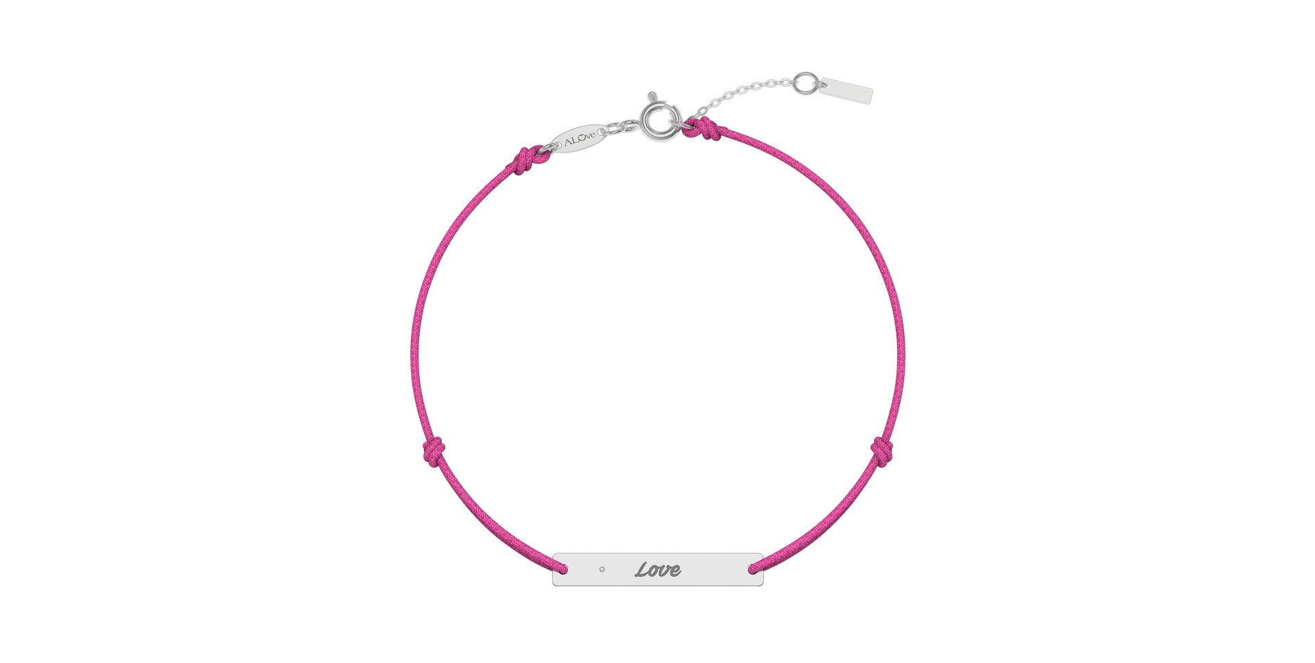 Diamantový náramok so šnúrkou Stamp Diamond