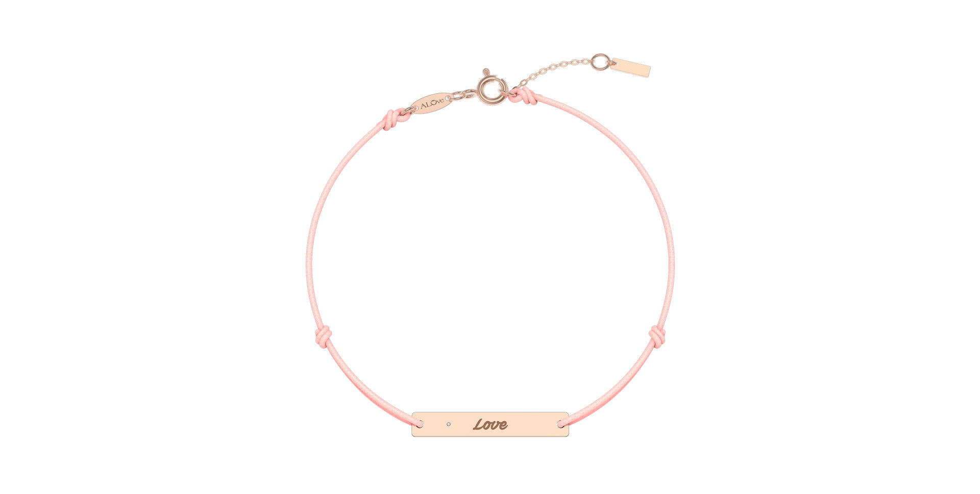 Diamantový náramok so šnúrkou Stamp Diamond