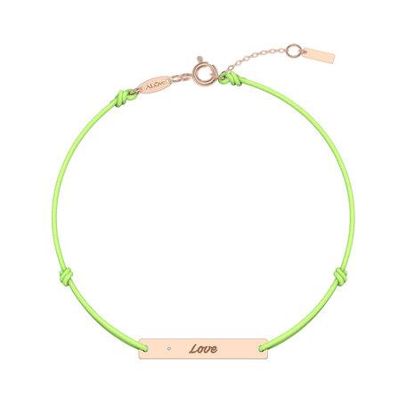 Diamantový náramok so šnúrkou Stamp Diamond