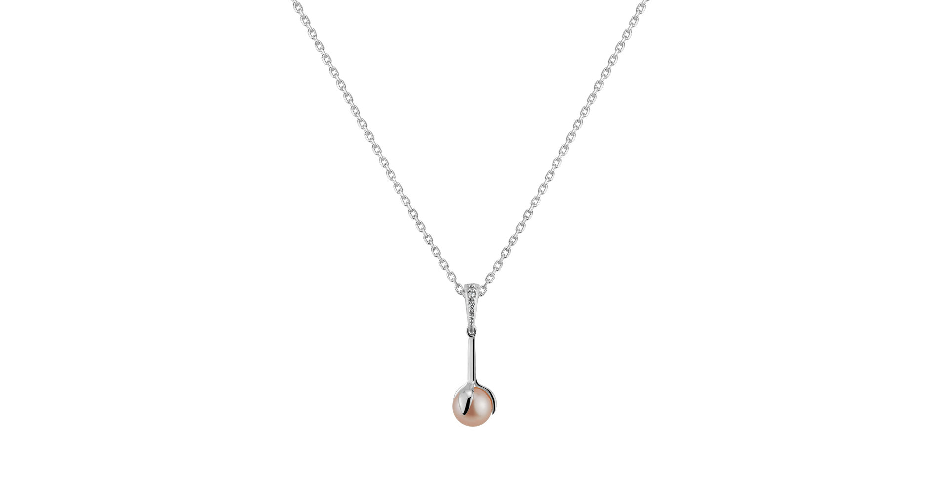 Přívěsok s perlou a diamantmi Ocean Love