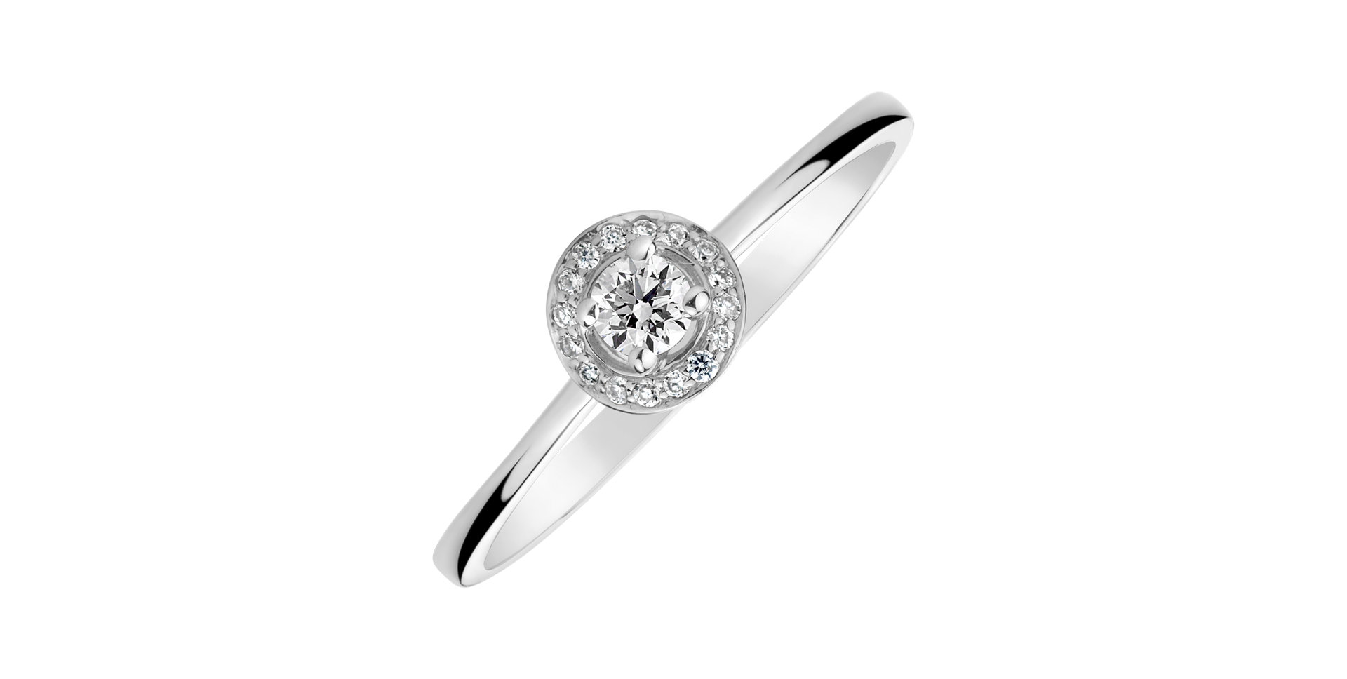 Prsteň s diamantmi Bright Glow